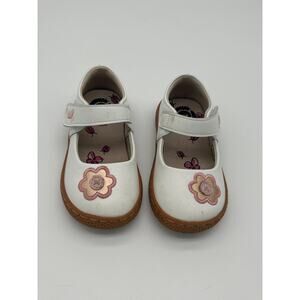 Livie & Luca Toddler Glory White Pink Floral Mary Jane Dress Shoes size 6